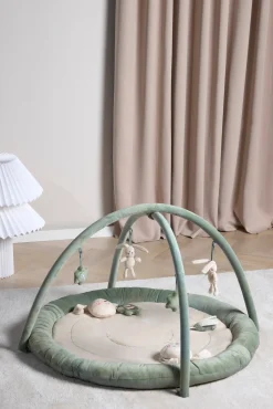 Babylegetøj-Beemoo PLAY Bunny Aktivitetstæppe, Green Grøn