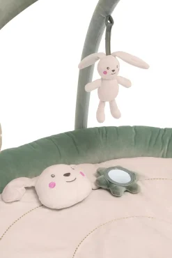 Babylegetøj-Beemoo PLAY Bunny Aktivitetstæppe, Green Grøn