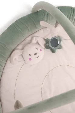 Babylegetøj-Beemoo PLAY Bunny Aktivitetstæppe, Green Grøn