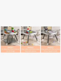 Babylegetøj-Beemoo PLAY Explore 3-in-1 Aktivitetscenter, Stone Grey Flerfarvet/Grå/Hvid