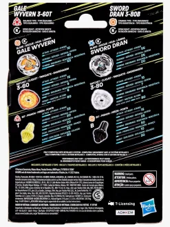 Legetøjsfigurer-Beyblade Gale Wyvern & Sword Dran Spinnere 2-pak