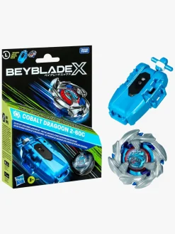Legetøjsfigurer-Beyblade X Cobalt Dragoon 2-60C Launcher Sæt