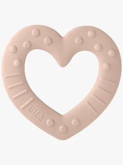 Babylegetøj|Dåbsgaver-BIBS Baby Bitie Bidelegetøj Heart,  Blush Lyserød/Lilla