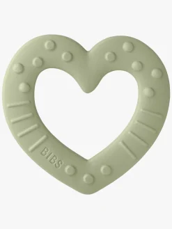 Babylegetøj-BIBS Baby Bitie Bidelegetøj Heart,  Sage Grøn