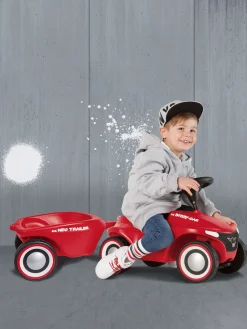 Pedal- & Gåbiler-BIG Bobby Car NEO Trailer, Rød Rød