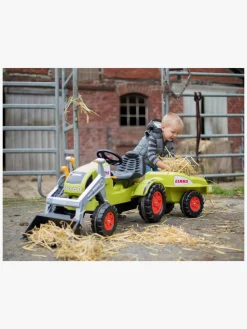 Pedal- & Gåbiler-BIG Pedaltraktor m. Trailer Claas Celtis