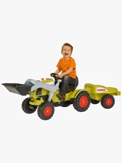 Pedal- & Gåbiler-BIG Pedaltraktor m. Trailer Claas Celtis