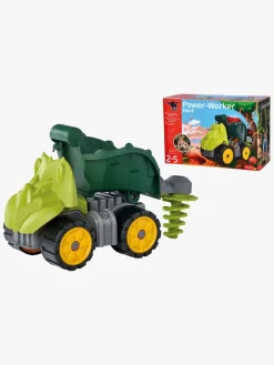 Udelegetøj-BIG Power Worker Dino Dumper Lastbil, Multifarvet Flerfarvet