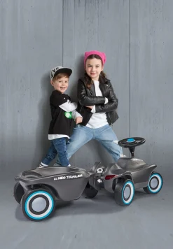 Pedal- & Gåbiler-BIG -Bobby Car-NEO Trailer, Anthrazit Grå