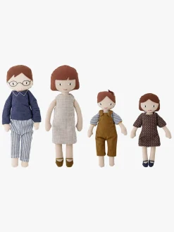 Dukker & Bamser-Bloomingville MINI Dukker Familien Webster 4 Stk.
