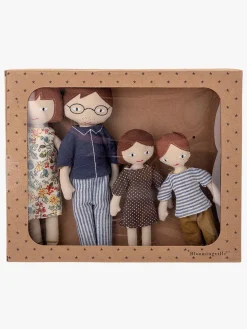 Dukker & Bamser-Bloomingville MINI Dukker Familien Webster 4 Stk.