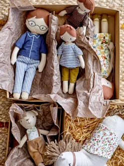 Dukker & Bamser-Bloomingville MINI Dukker Familien Webster 4 Stk.