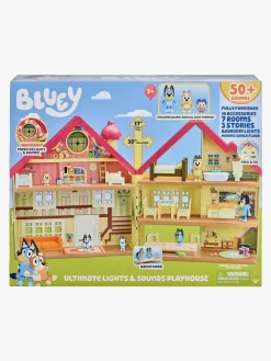 Legetøjsfigurer-Bluey Delux House Legesæt med Lys og Lyd
