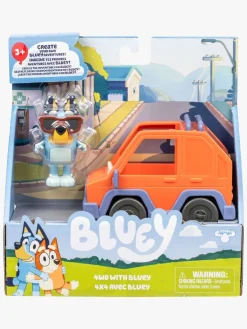 Legetøjsfigurer-Bluey Figur med Transportmiddel Flerfarvet