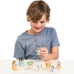 Legetøjsfigurer-Bluey Figursæt Familie & Venner 8-pak