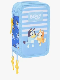 Kreativt Legetøj-Bluey Penalhus med 3 Rum Let's Play Blå