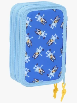 Kreativt Legetøj-Bluey Penalhus med 3 Rum Let's Play Blå