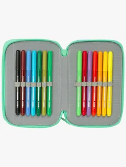 Kreativt Legetøj-Bluey Penalhus med 3 Rum, Sisters Blå/Grøn