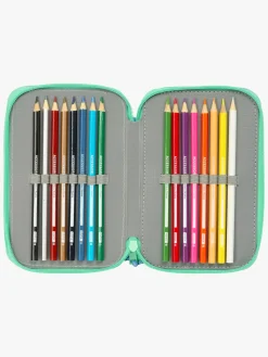 Kreativt Legetøj-Bluey Penalhus med 3 Rum, Sisters Blå/Grøn