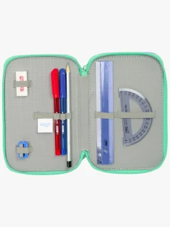 Kreativt Legetøj-Bluey Penalhus med 3 Rum, Sisters Blå/Grøn