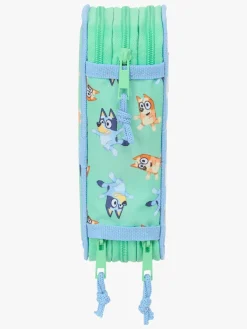 Kreativt Legetøj-Bluey Penalhus med 3 Rum, Sisters Blå/Grøn