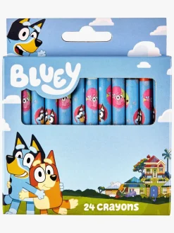 Kreativt Legetøj-Bluey Skrivesæt med Farvekridt & Penalhus