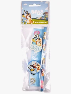 Kreativt Legetøj-Bluey Skrivesæt med Farvekridt & Penalhus