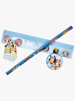 Kreativt Legetøj-Bluey Skrivesæt med Farvekridt & Penalhus