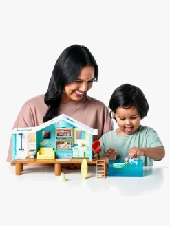 Legetøjsfigurer-Bluey Strandhytte med Figur