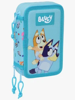 Kreativt Legetøj-Bluey Tredelt Penalhus, Blå Blå