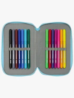 Kreativt Legetøj-Bluey Tredelt Penalhus, Blå Blå