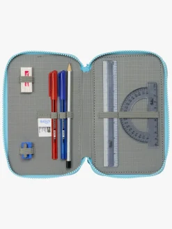 Kreativt Legetøj-Bluey Tredelt Penalhus, Blå Blå