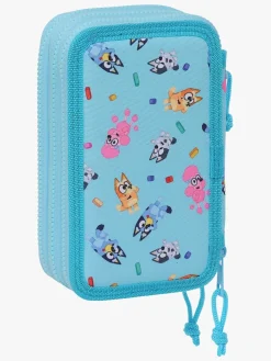 Kreativt Legetøj-Bluey Tredelt Penalhus, Blå Blå