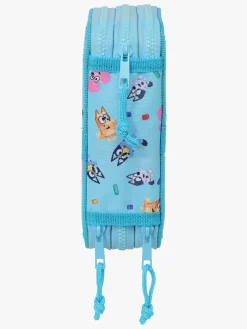 Kreativt Legetøj-Bluey Tredelt Penalhus, Blå Blå