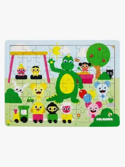Spil & Puslespil-Teddykompaniet Bolibompa Puzzle Dragon in Playground 48 Brikker