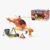 Legetøjsbiler & -Fartøjer-BrandmanSam2 Brandmand Sam Helikopter med Figur Wallaby
