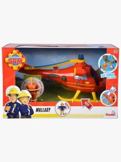 Legetøjsbiler & -Fartøjer-BrandmanSam2 Brandmand Sam Helikopter med Figur Wallaby