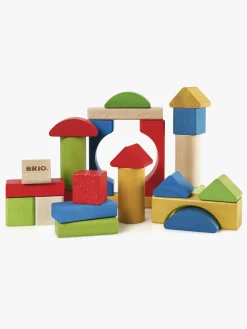 Trælegetøj|Babylegetøj-Brio 30114 Byggeklodser Farvede 25 stk