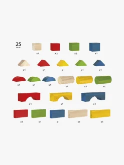 Trælegetøj|Babylegetøj-Brio 30114 Byggeklodser Farvede 25 stk