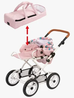 Dukker & Bamser-Brio 24891375 Dukkevogn Kombi, Lyserød