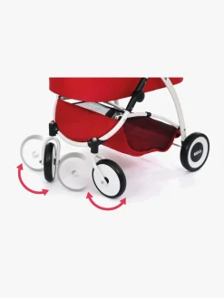 Dukker & Bamser-Brio 24900000 Dukkevogn Spin, Rød