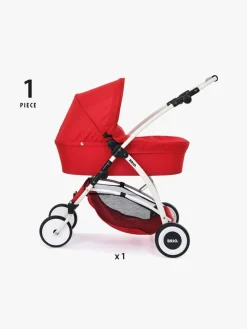 Dukker & Bamser-Brio 24900000 Dukkevogn Spin, Rød