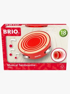 Musikinstrumenter-Brio 30263 Tambourine Instrument, Rød