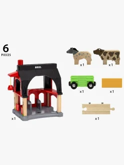 Legetøjsfigurer-Brio World 36012 Dyrestald