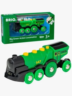 Togbaner & Legeborde-Brio World 33593 Flot Grønt Lokomotiv B/O