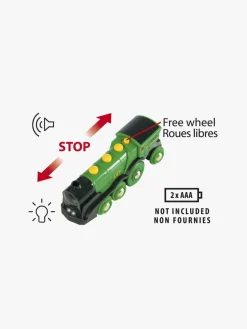 Togbaner & Legeborde-Brio World 33593 Flot Grønt Lokomotiv B/O