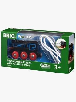 Legetøjsbiler & -Fartøjer-Brio World 33599 Genopladeligt Lokomotiv Med Mini USB-Kabel