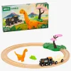 Togbaner & Legeborde-Brio World 36098 Rundt Togsæt med Dinosaur