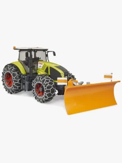 Legetøjsbiler & -Fartøjer-Bruder Claas Axion 950 Traktor med Snekæde & Plov