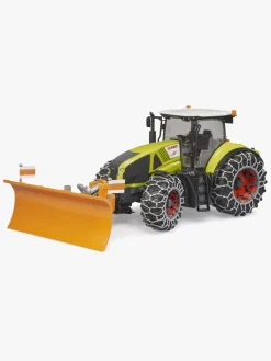 Legetøjsbiler & -Fartøjer-Bruder Claas Axion 950 Traktor med Snekæde & Plov